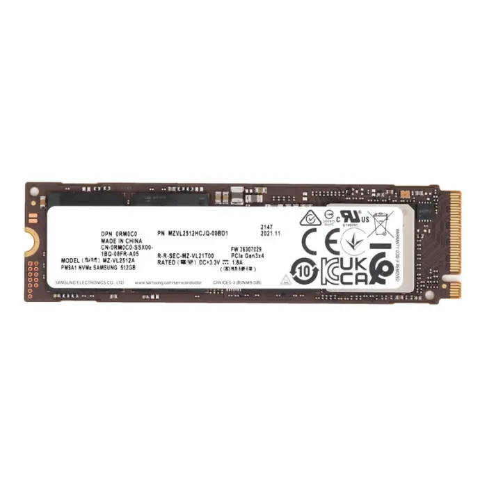 Накопитель SSD Samsung PM9A1 512Gb NVMe M.2 Gen3x4 (MZ-VL2512A
