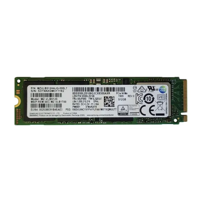 Накопитель SSD Samsung 512Gb NVMe M.2 Gen3x4 (MZ-VLB5120