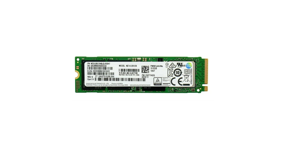 Накопитель SSD Samsung PM981a 512Gb NVMe M.2 (MZ-VLB512B