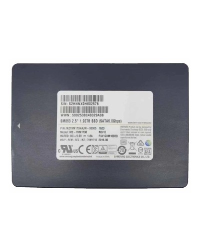 Диск SSD Samsung SM863 SATA 2.5" 1.92TB (MZ-7KM1T90 / MZ7KM1T9HAJM)