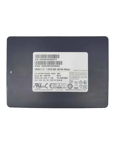 Диск SSD SM863 SATA 2.5" 1.92TB (MZ-7KM1T90 / MZ7KM1T9HAJM)