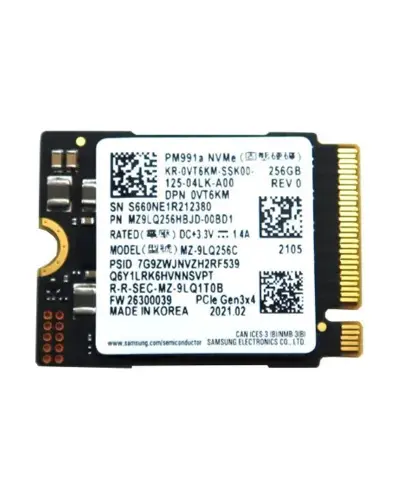 Накопичувач SSD Samsung PM991a 256Gb NVMe M.2 Gen3x4 (MZ-9LQ256C / MZ9LQ256HBJD)