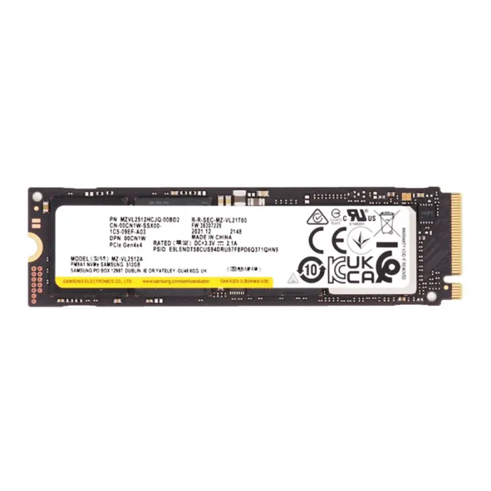 Накопитель SSD Samsung PM9A1 512Gb NVMe M.2 Gen4x4 (MZ-VL25120