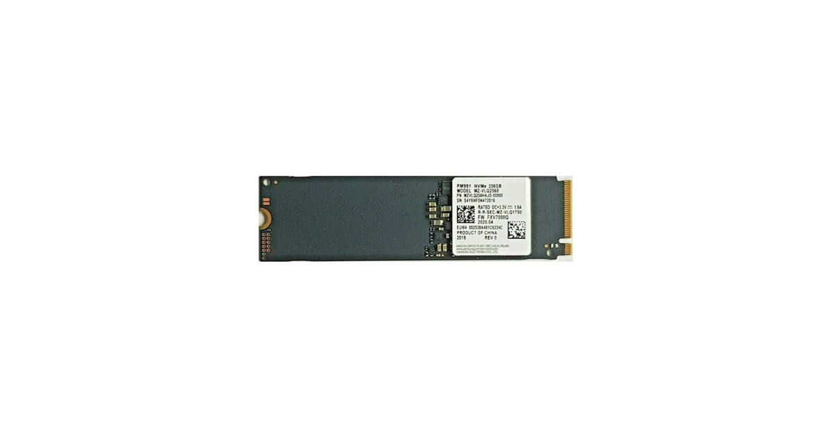 Накопитель SSD Samsung PM991 256Gb NVMe M.2 Gen3x4 (MZ-VLQ2560