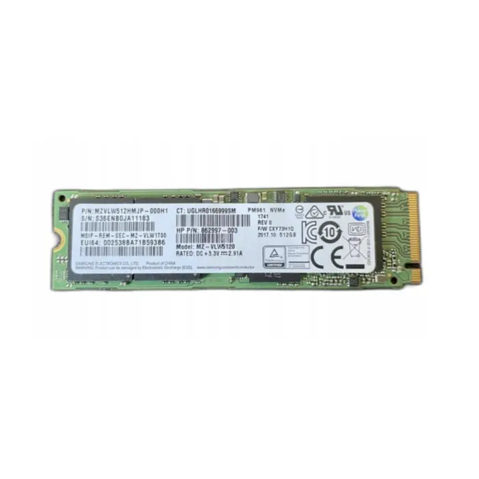 Накопитель SSD Samsung PM961 512Gb NVMe M.2 Gen3x4 (MZ-VLWS5120
