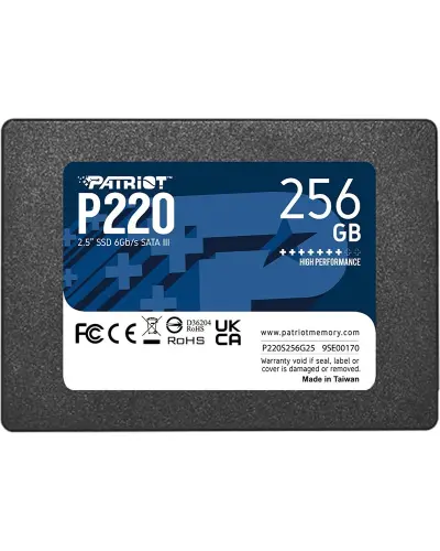 Накопитель Patriot P220 256GB SATA 2.5" (P220S256G25)