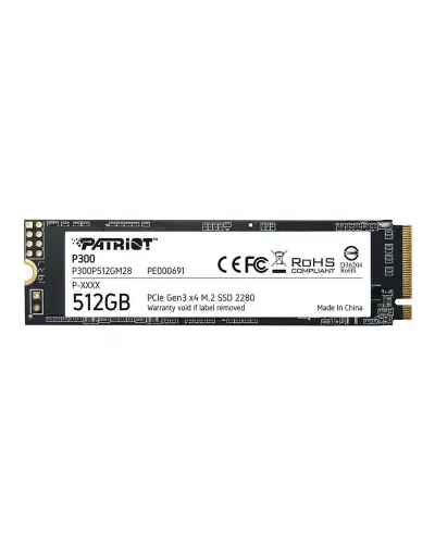 Накопитель SSD Patriot P300 512Gb NVMe M.2 Gen3x4 (P300P512GM28)