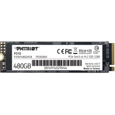 Накопичувач SSD Patriot P310 480Gb NVMe M.2 Gen3x4 (P310P480GM28) new
