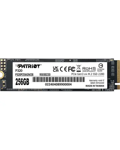 Накопитель SSD Patriot P320 256Gb NVMe M.2 Gen3x4 (P320P256GM28)