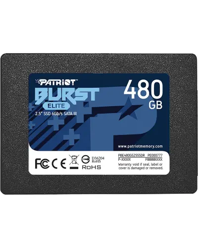 Накопитель SSD Patriot Burst Elite 480Gb SATA 2.5" (PBE480GS25SSDR)