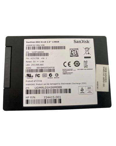 Накопичувач SSD SanDisk X110 128Gb SATA 2.5" (SD6SB1M-128G)