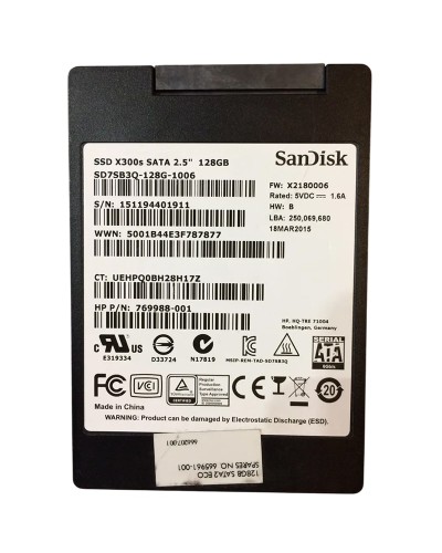 Накопичувач SSD SanDisk X300s 128Gb SATA 2.5" (SD7SB3Q-128G)