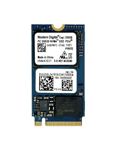 Накопичувач SSD WD PC SN530 256Gb NVMe M.2 Gen3x4 (SDBPMPZ-256G-1001)