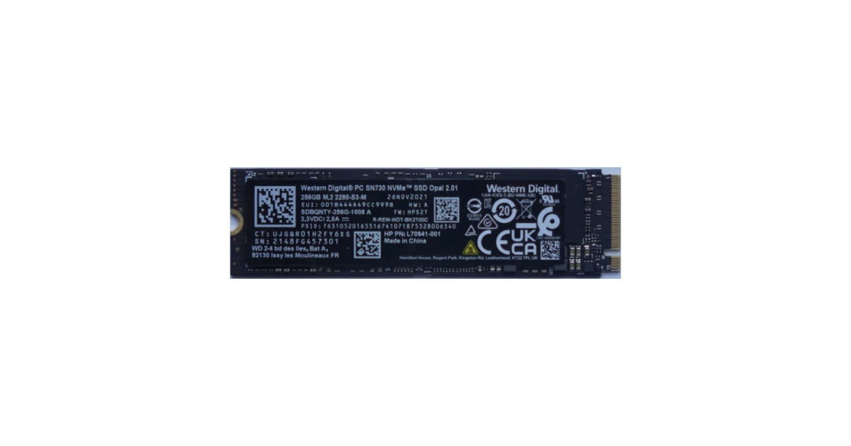 Накопитель SSD WD PC SN730 512Gb NVMe M.2 Gen3x4 (SDBPNTY-512G