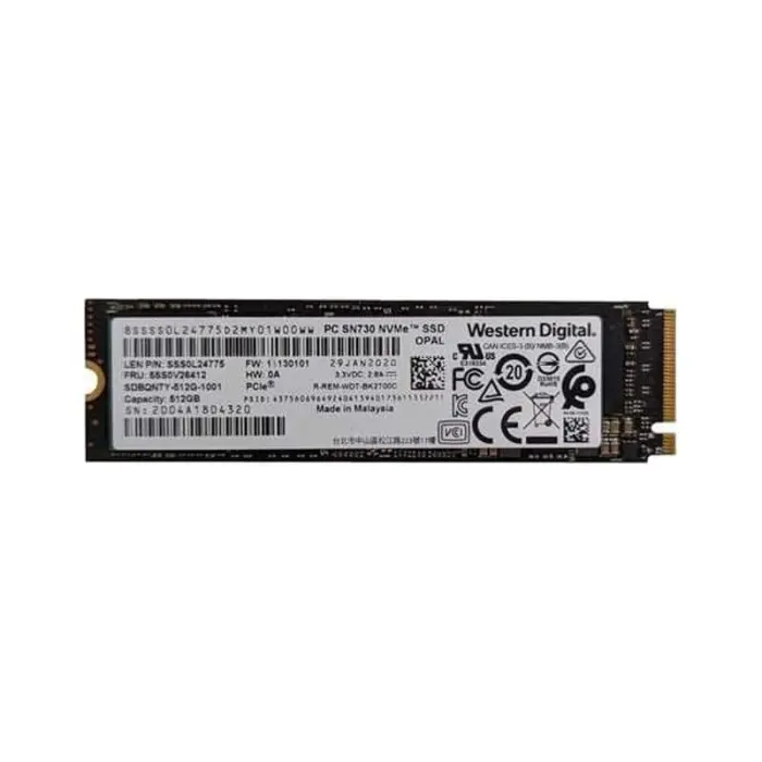 Накопитель SSD WD Blue 512Gb SN730 NVMe M.2 Gen3x4 (SDBQNTY-512G
