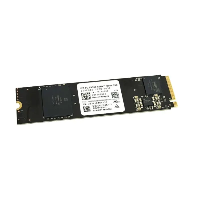 内蔵型SSD WD SN560 NVMe Gen4 M.2 SSD 1TB Накопитель SSD WD SN560 1Tb NVMe M.2 Gen4x4 (SDDPNQE-1T00) для ПК