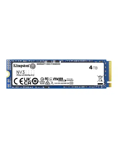 Накопитель SSD Kingston NV3 4TB M.2 NVME 2280 (SNV3S/4000G)