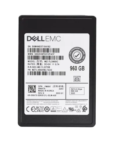 Накопитель SSD Dell PM897 2.5" 960Gb SATA III (MZ-7L3960C / MZ7L3960HBLT)