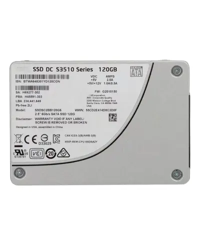 Накопичувач SSD Intel DC S3510 120Gb SATA 2.5 (SSDSC2BB120G6)