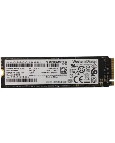 Накопитель SSD WD CL SN720 512Gb NVMe M.2 Gen3x4 (SDAQNTW-512G)