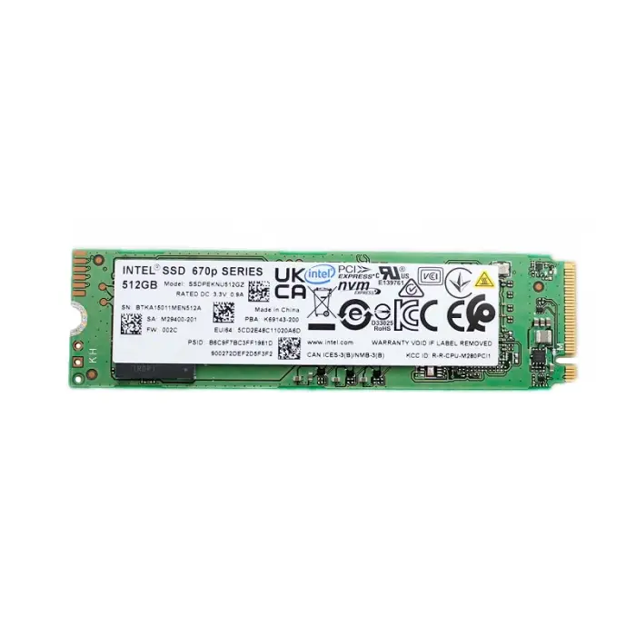 Накопитель SSD INTEL 670P 512Gb NVMe M.2 Gen3x4 (SSDPEKNU512GZ