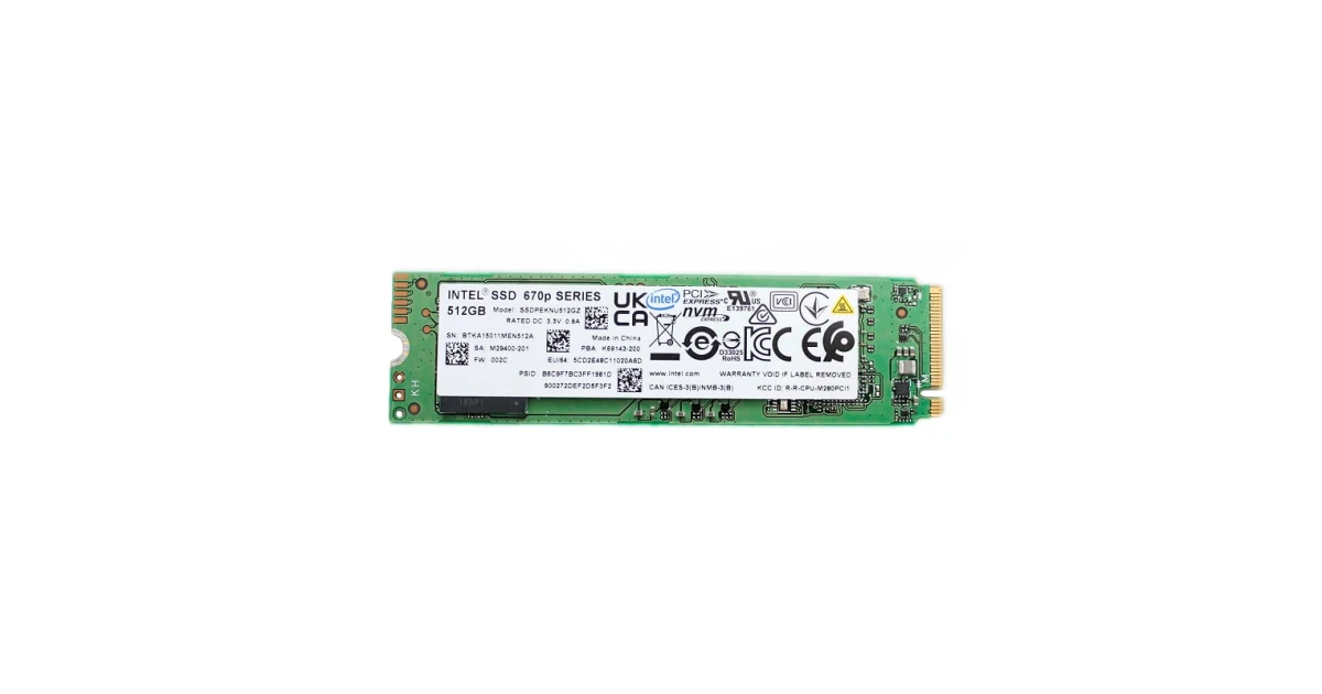Накопитель SSD INTEL 670P 512Gb NVMe M.2 Gen3x4 (SSDPEKNU512GZ Накопитель SSD INTEL 670P 512Gb NVMe M.2 Gen3x4 (SSDPEKNU512GZ