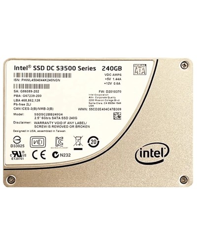 Накопичувач SSD Intel DC S3500 240Gb SATA 2.5 (SSDSC2BB240G4)