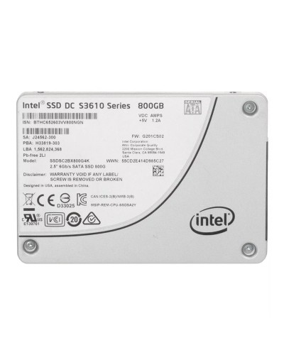Диск SSD SATA Intel 800Gb S3610 (SSDSC2BX800G4K)
