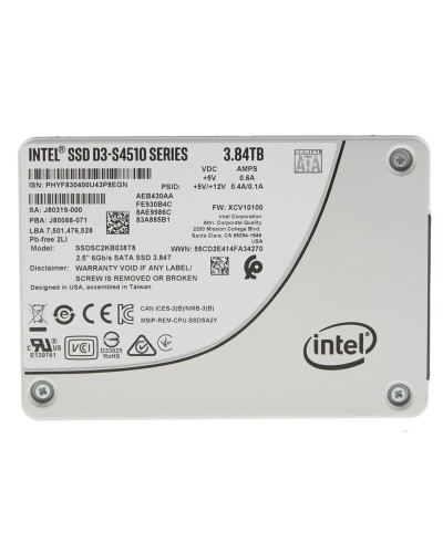 Накопитель SSD Intel 3.84tb SSD D3-S4510 SATA (SSDSC2KB038T801)