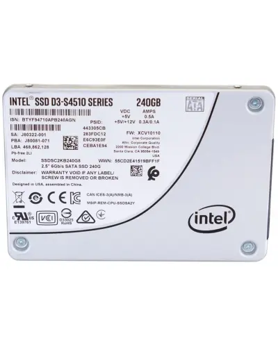 Накопичувач SSD Intel 240Gb SSD D3-S4510 SATA (SSDSC2KB240G8)