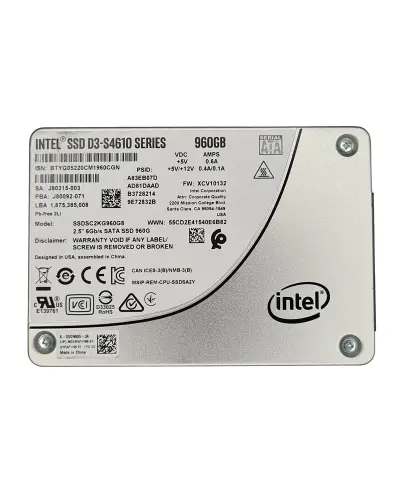 Накопичувач SSD Intel 960Gb SSD D3-S4610 SATA (SSDSC2KG960G8P)