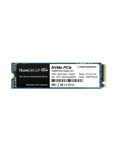 Накопитель SSD TEAMGROUP 512Gb NVMe M.2 Gen3x4 (TM8FPD512G0C101)