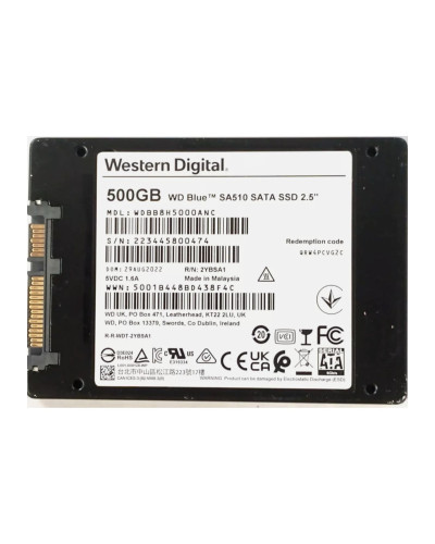 Накопичувач SSD WD Blue SA510 500Gb SATA (WDBB8H5000ANC)