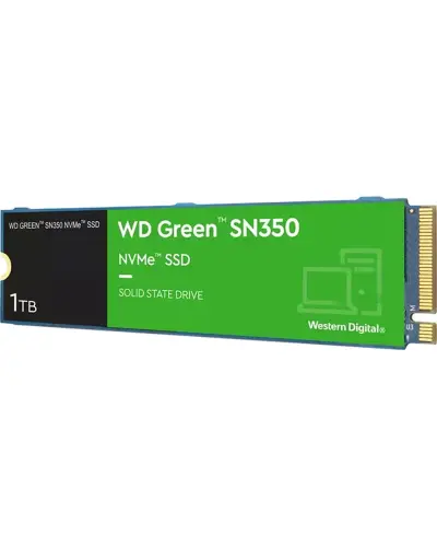 Накопитель SSD Western Digital WD Green SN350 2Tb NVMe M.2 Gen3x4 (WDS200T3G0C)