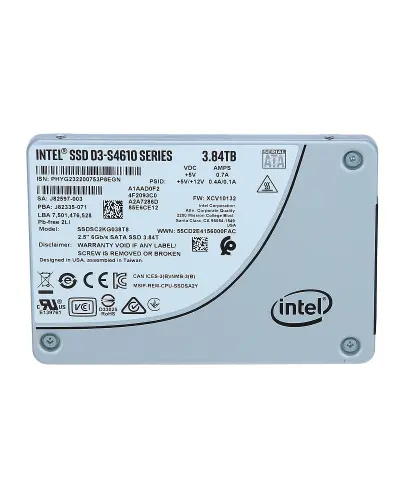 Накопичувач SSD Intel 3.84tb SSD D3-S4610 SATA (SSDSC2KG038T8)