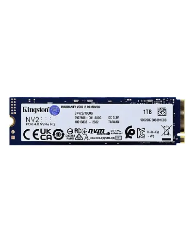 内蔵型SSD Kingston NV2 1TB PCIe 4.0 NVMe M.2 SSD Накопитель SSD Kingston NV2 1TB M.2 NVME 2280 (SNV2S/1000G) для ПК