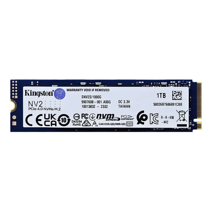 Накопичувач SSD Kingston NV2 1TB M.2 NVME 2280 (SNV2S/1000G) для