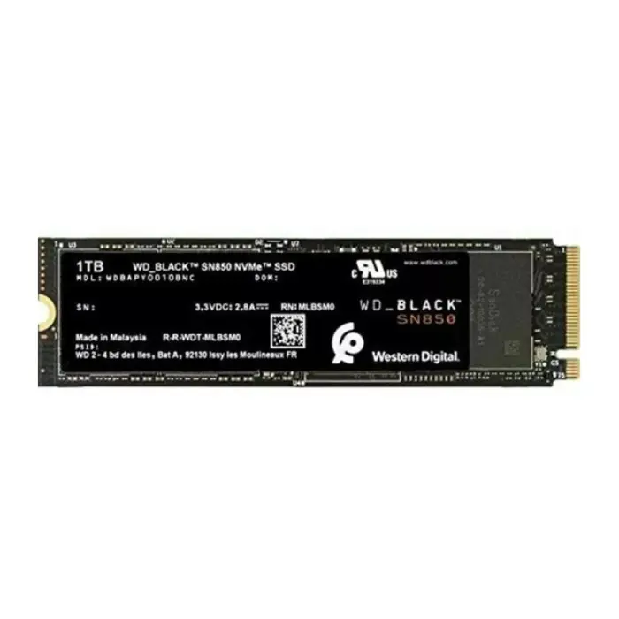 Накопитель SSD WD_BLACK 1Tb SN850 NVMe M.2 Gen4x4 (WDBAPY0010BNC