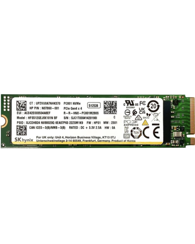 Накопичувач SSD SK Hynix 512Gb NVMe M.2 Gen4x4 (HFS512GEJ9X108N)