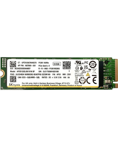 Накопичувач SSD SK Hynix 512Gb NVMe M.2 Gen4x4 (HFS512GEJ9X101N) для ПК