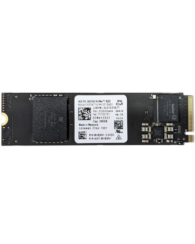 Накопичувач SSD WD PC SN740 256Gb NVMe M.2 Gen4x4 (SDDQNQD-2566-1001)