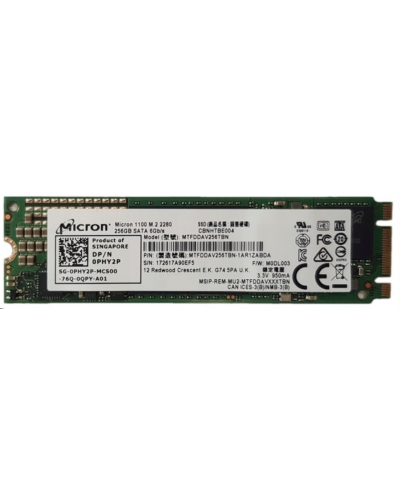 Накопичувач SSD Micron 1100 256Gb M.2 SATA (MTFDDAV256TBN)
