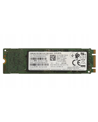 Накопичувач SSD Samsung PM871b 256Gb M.2 SATA (MZ-NLN256F)