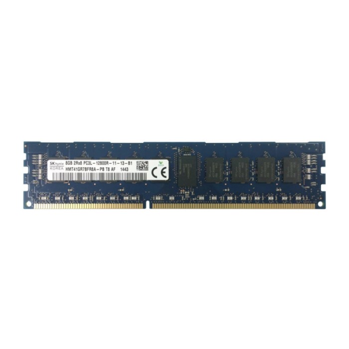 Оперативна пам'ять SK Hynix 8Gb DDR3-1600 PC3L-12800R (HMT41GR7BFR8A-PB) RDIMM ECC Registered