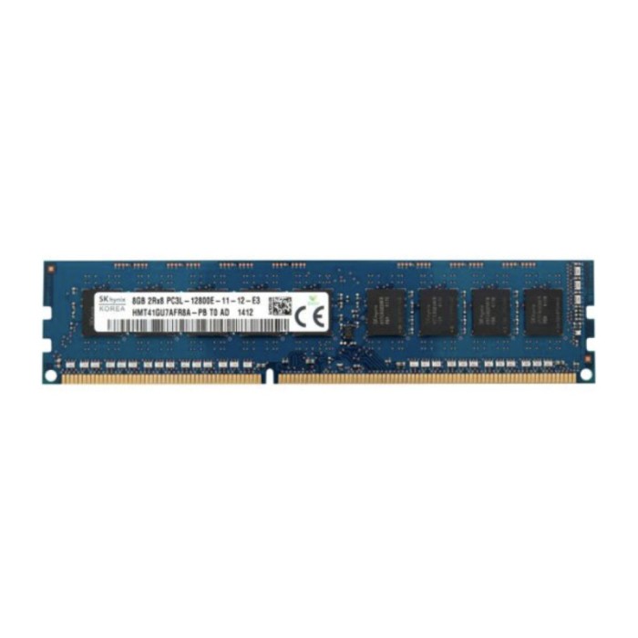 Оперативна пам'ять SK Hynix 8Gb DDR3-1333 PC3L-10600E (HMT41GU7AFR8A‐H9) UDIMM ECC Unbuffered