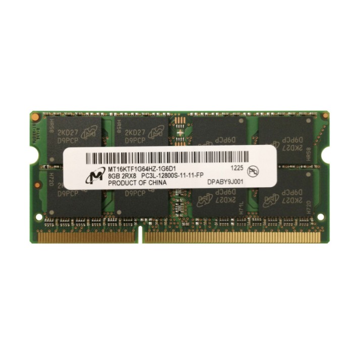 Micron 8Gb DDR3 1600 PC3L 12800S MT16KTF1G64HZ 1G6 SODIMM Non ECC Small Outline Serverparts .ua