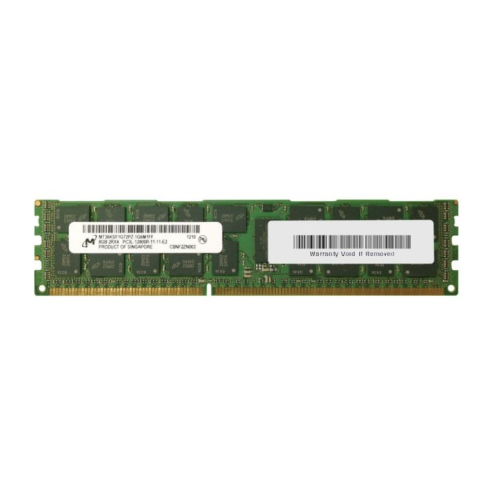 Оперативна пам'ять Micron  DDR3-1600 PC3L-12800 2Rx4 (MT36KSF1G72PZ-1G6) RDIMM ECC Registered