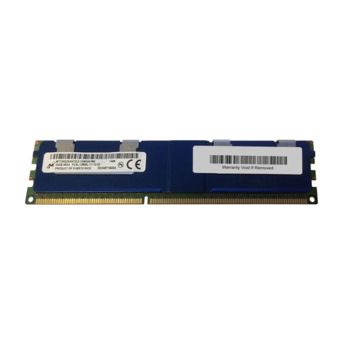 Оперативна пам'ять Micron 32Gb DDR3-1600 PC3L-12800L (MT72KSZS4G72LZ‐1G6) LRDIMM ECC Load-Reduced