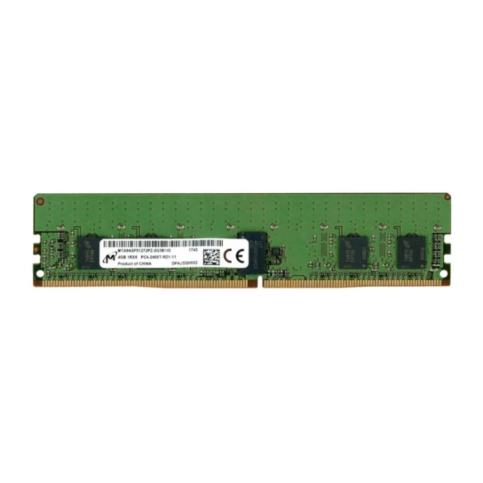 Оперативна пам'ять Micron 4Gb DDR4-2400 PC4-19200 (MTA9ASF51272PZ-2G3B1IG) RDIMM ECC Registered
