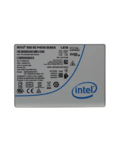 Диск NVMe Intel 1.6tb DC P4610 Pcie (SSDPE2KE016T8)